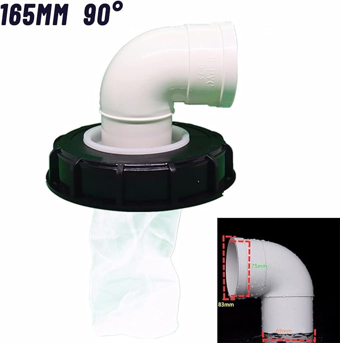 samou IBC Lid Filter 165 mm 90° Ton Barrel Cover - Image 2