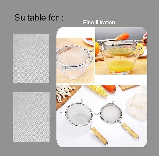 2Pcs 200 Mesh 304 Stainless Steel Fine Pollen Screen Filtration Woven Wire Mesh - Image 4