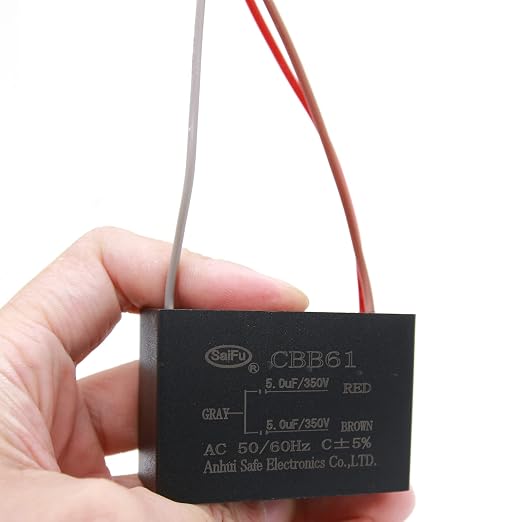 CBB61 Capacitor 5uf+5uf 350V AC Ceiling Fan 3 Wire 50/60Hz - Image 4