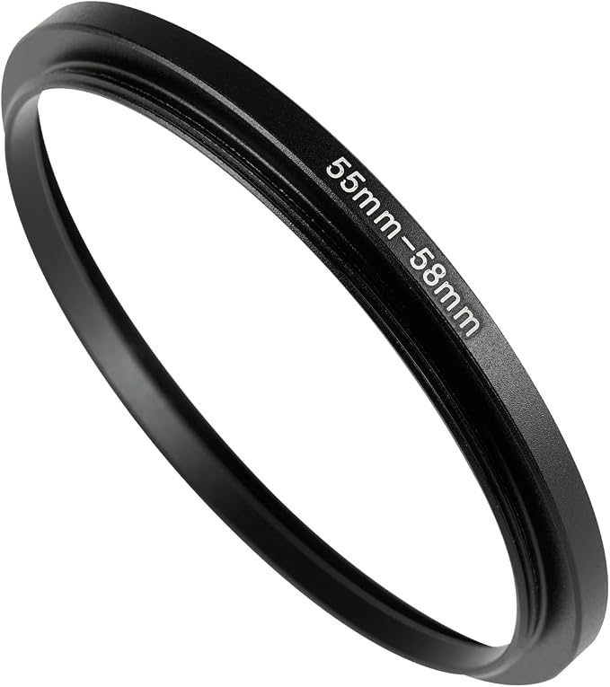 55-58mm Metal Step-Up/Down Ring Adapter Compatible by Unknown