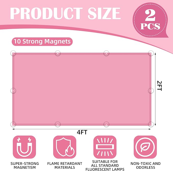 ANGSYLTH 2 Pcs Fluorescent Light Covers - Image 2