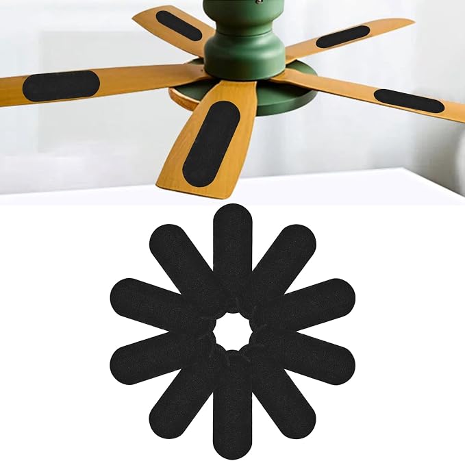 JSCARLIFE Activated Carbon Fan Filter Pads, 3mm Ceiling Fan Blade Air Purifier by JSCARLIFE