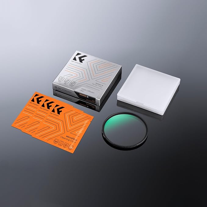 K&F CONCEPT 77mm White Mist 1/4 Filter, 18 Multi-Layer Coatings Dreamy Soft - Image 8