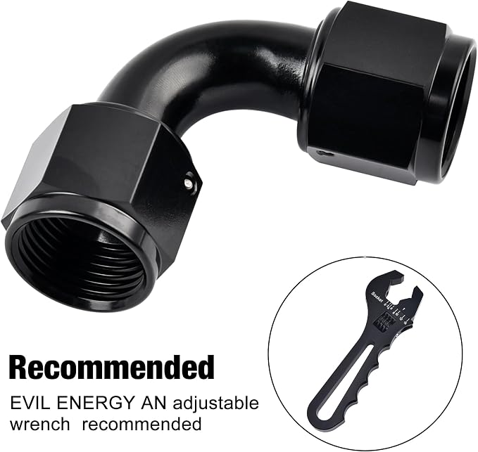 EVIL ENERGY 12AN Female to 12AN Female 90 degree Swivel Coupler Fitting Union - Image 4