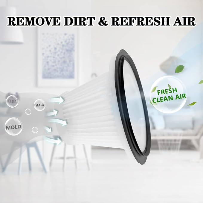 Replacement for BLACK & DECKER Hand Vacuum Filter compatible - Image 5