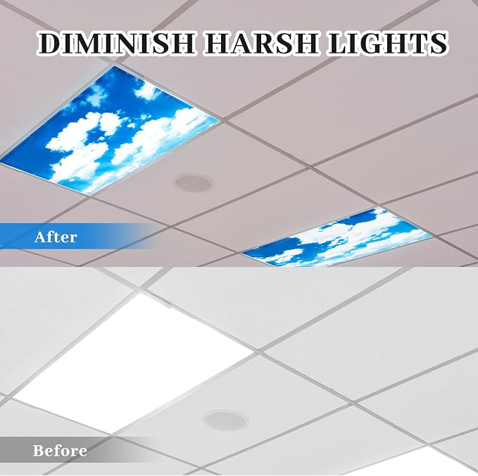 ROCEEI Pack of 4 Fluorescent Light Covers - Image 2