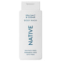 Native Body Wash Contains Naturally Derived Ingredients | For Women & Men, Sulfate, Paraben, & Dye Free Leaving Skin Soft and Hydrating | Sea Salt & Cedar 18 oz