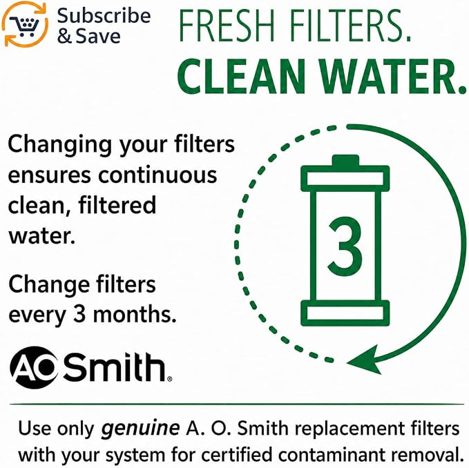 AO Smith 2.5"x10" 5 Micron Carbon Wrap Sediment Water Filter Replacement - Image 4