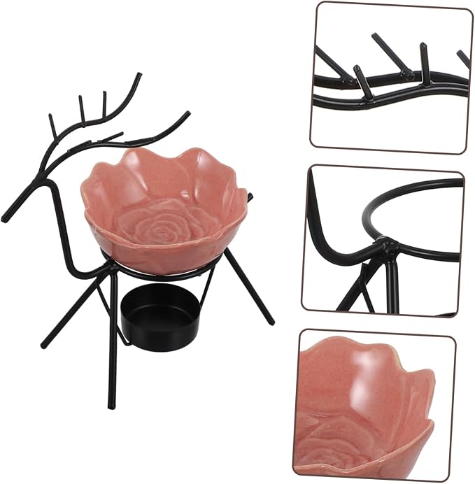 Rose Deer Iron Art Incense Burner - Image 6