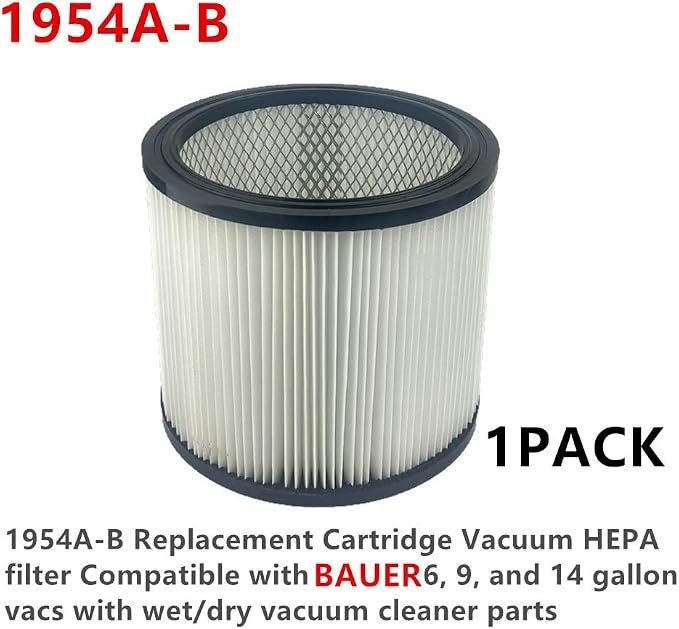 1 PACK brikiwee Replacement Cartridge Vacuum HEPA filter 1954A-B Compatible - Image 5