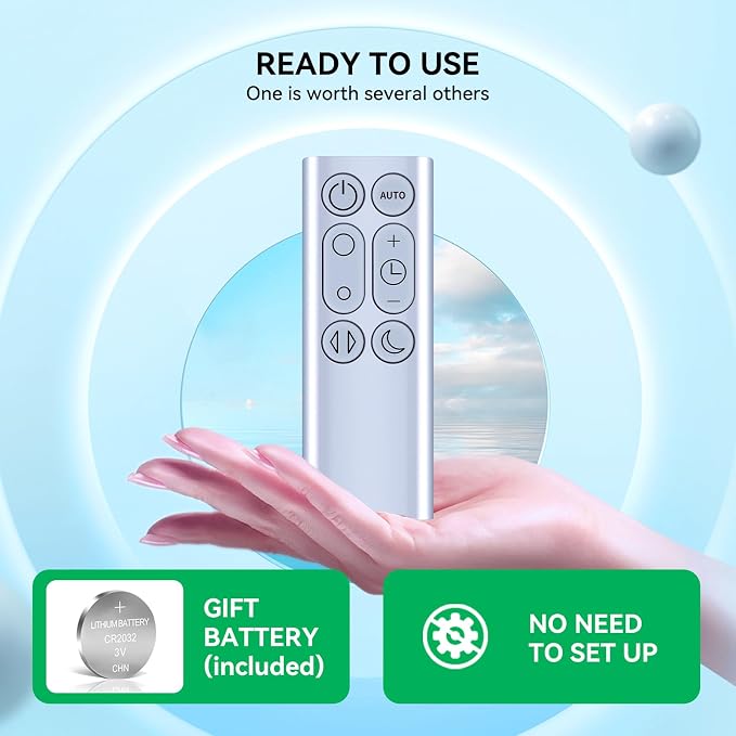 Replacement Remote Control for Dyson DP01 DP03 TP02 TP03 Compatible - Image 2