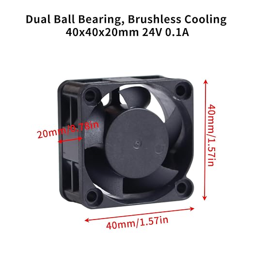 3D Printer Accessories Adventuer 5M Pro Air Purifying Fan 4020: Dual Ball - Image 4