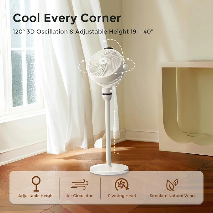 Airdog SF3 Smart Pedestal Fan Air Circulator - Image 2