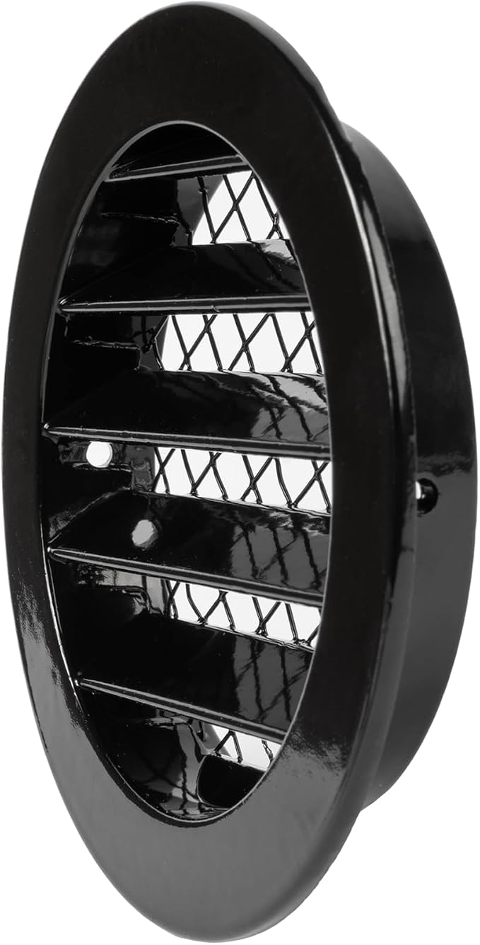 Repa Market 4" Inch Aluminum Black Soffit Air Vent Cover - Image 8