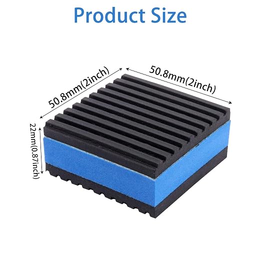 Rubber Anti Vibration Pads, Heavy Duty Mechanical Vibration Isolator Pads - Image 2