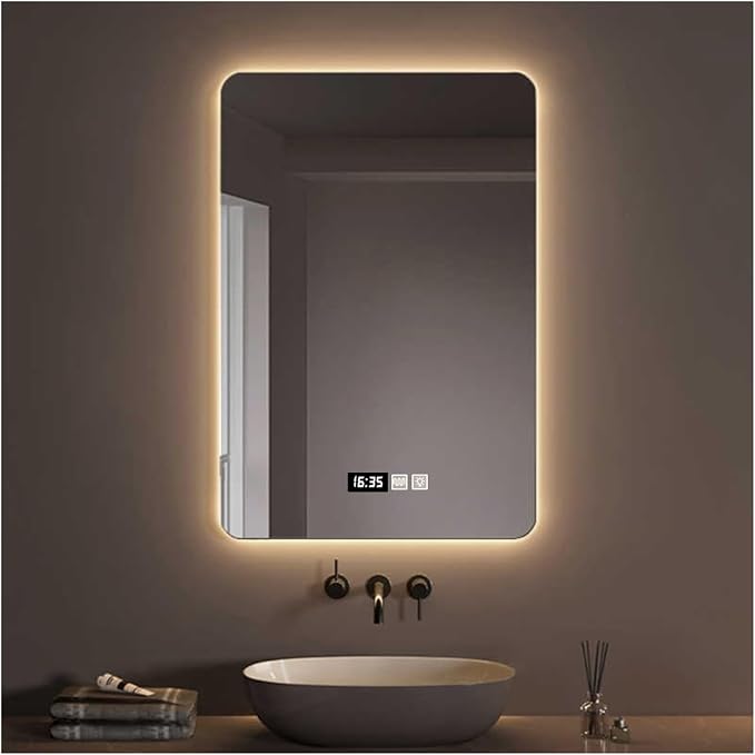 Bathroom Mirror with LED Lights，Bathroom Led Mirror ，LED Mirror by ZXCASDF