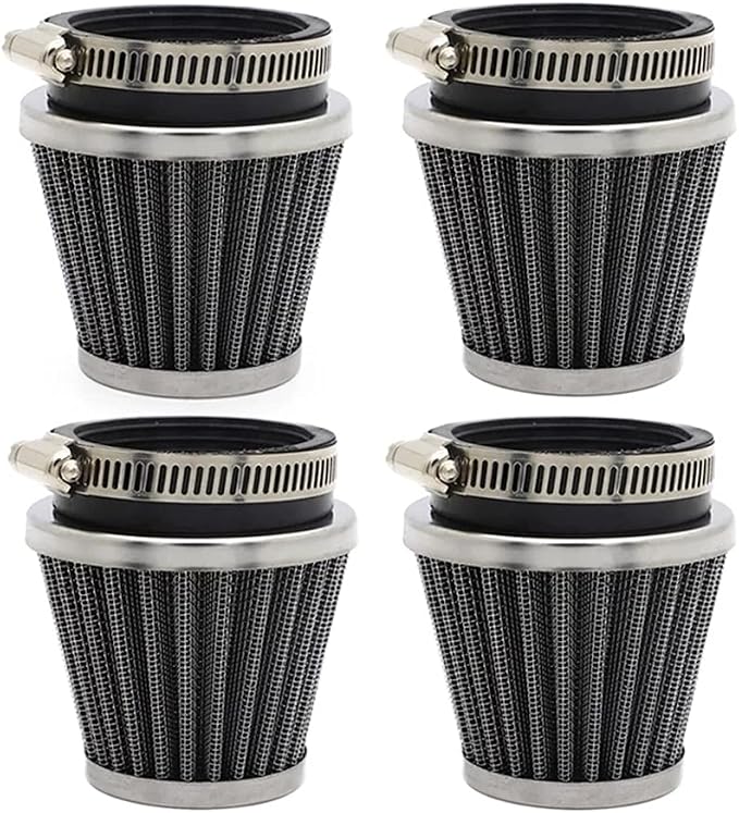4x 54MM Air POD Filters For Kawasaki KZ KZ750 KZ1000 KZ1100 GPZ750 ZX900 Suzuki by JIK