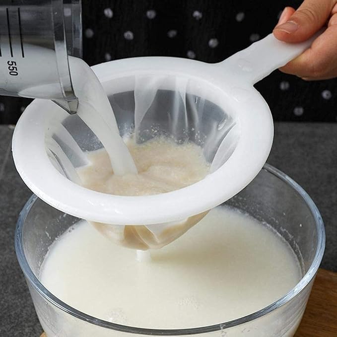 Kitchen Ultra-Fine Nylon Mesh Strainer I Plastic Sieve Fine Mesh Filter Spoon - Image 2