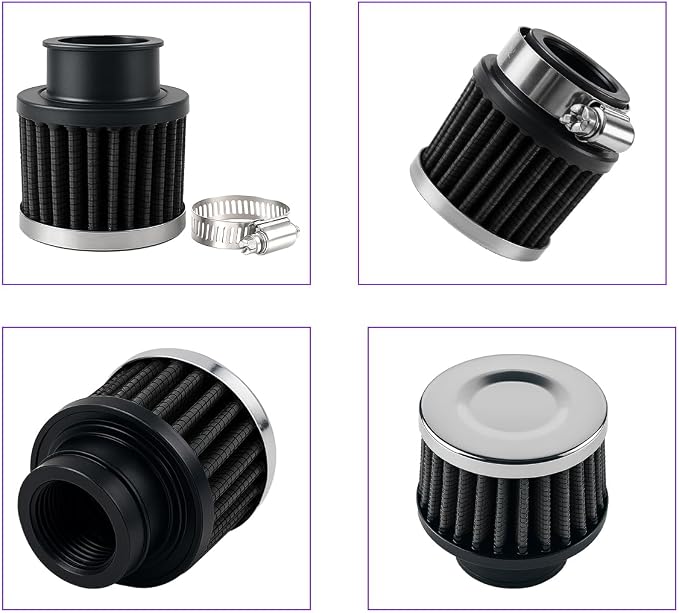 Zpana Car Air Intake Filter, Hight Flow Performance Auto Crankcase Breather - Image 3