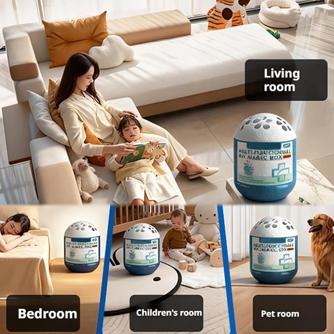 Indoor Air Purification Dust Removal Magic Box, Mutomatic Dust-Sucking Dusts - Image 5