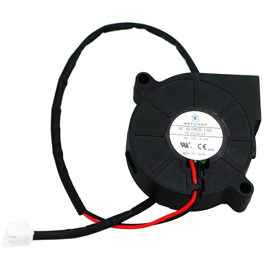 Blower Fan DC 12V 2W 0.18A, Length 1.97 Inch Height 1.97 Inch Thichness 0.59 by WEFUMOT