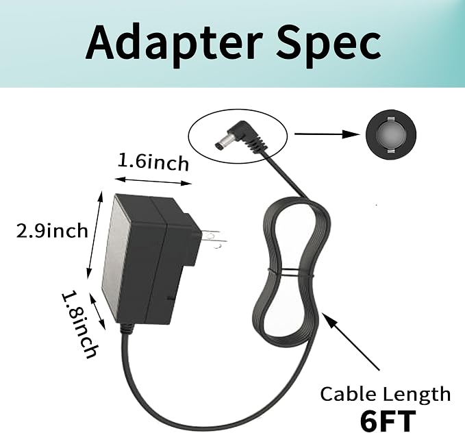 Charger for Levoit Core Mini Air Purifier LAP-C161-KUS LAP-C161-WUS - Image 4
