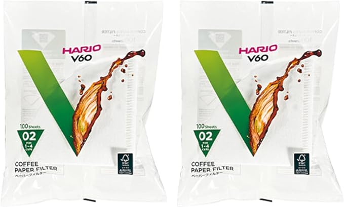 Hario V60 Paper Coffee Filter, Size 02 by Hario