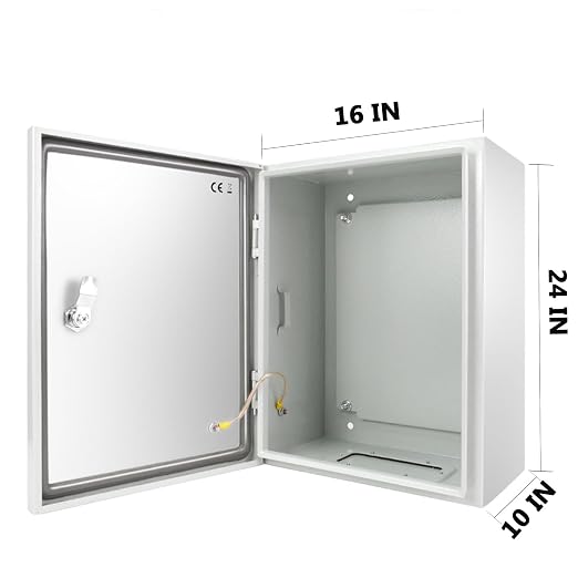 Outdoor Electrical Box, Steel Junction Box 24X16X10'', NEMA 4X Electrical - Image 9