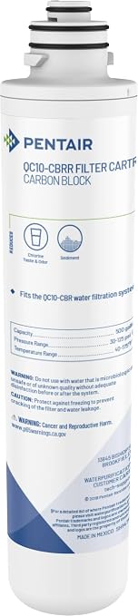 Pentair Pentek QC10-CBRR Quick-Change Under Sink Enhanced Carbon Block Filter by PENTAIRPENTEK