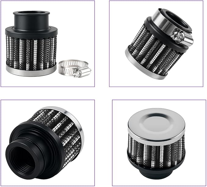 Zpana Car Air Intake Filter, Hight Flow Performance Auto Crankcase Breather - Image 3