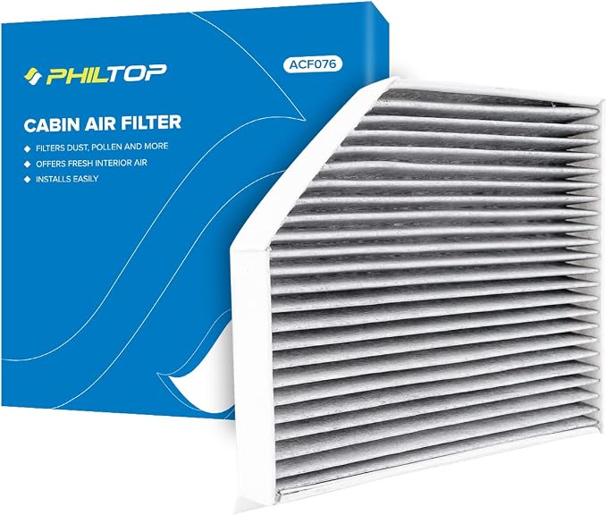 PHILTOP HEPA Cabin Air Filter w/Activated Carbon, Compatible by PHILTOP