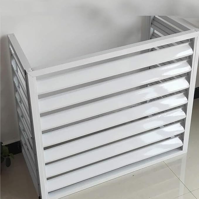 Multifunctional Aluminum Shutter Privacy Fence, Mini Split Cover by Unknown