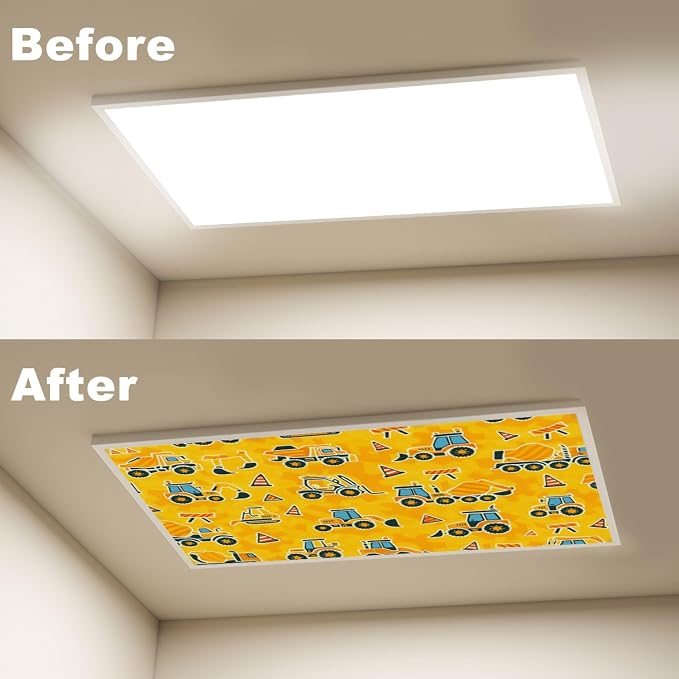 6 Pcs Fluorescent Light Covers for Ceiling Lights Construction Equipment - Image 4