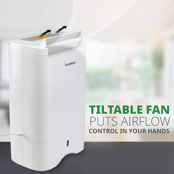 Ivation 19 Pint Small-Area Desiccant Dehumidifier Compact and Quiet - - Image 4