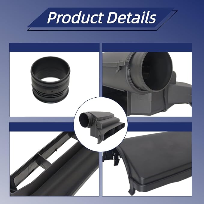 4Pcs Air Intake Guide Inlet Duct Cover Lid Assembly 1K0805965J 1K0805962E - Image 6