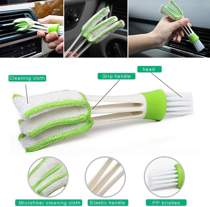 8pcs Window Groove Cleaning Brush Set Wet and Dry Scrubber Brushes - Image 4