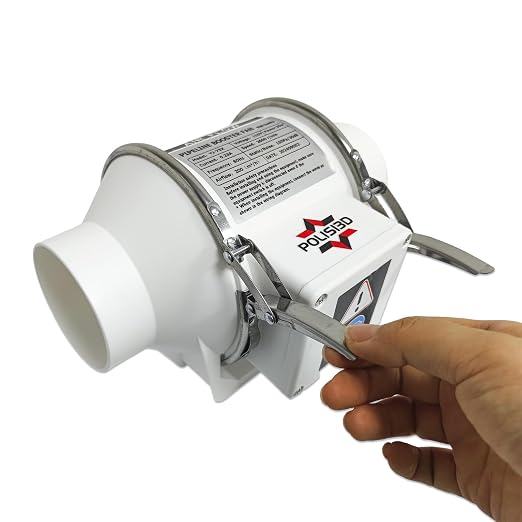 Powerful 3 Inch Inline Duct Ventilation Fan AC Vent Blower Exhaust Fan w/ 1.5M - Image 6