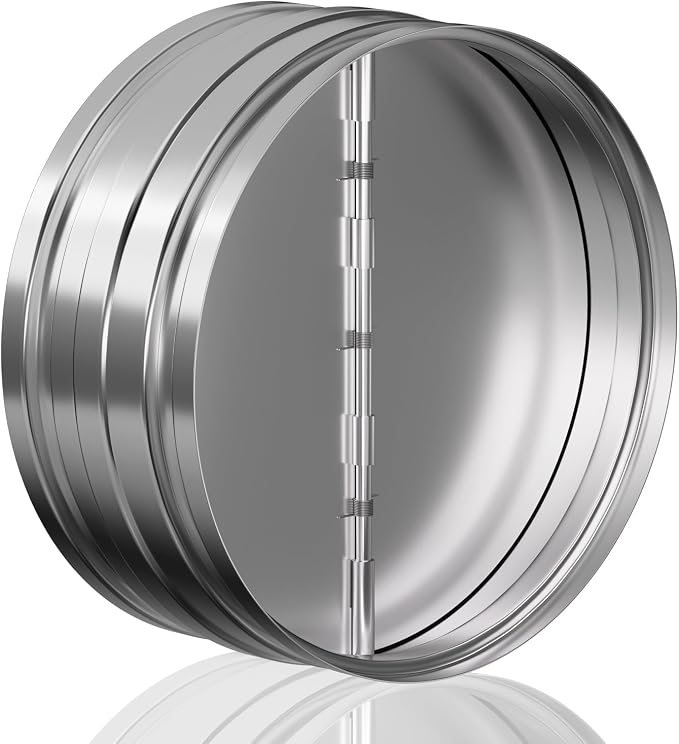 Hon&Guan 8 Inch Duct Backdraft Damper, Draft Blocker One-Way Airflow Ducting by HonGuan