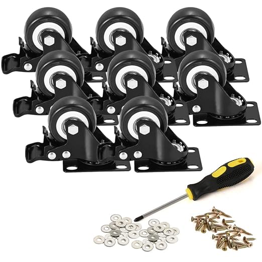 2" Caster Wheels, Heavy Duty Casters by BOSGEOT