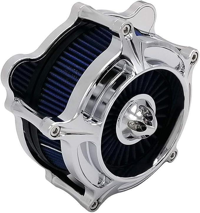 Harley Air Cleaner Turbine Intake Chrome Filter Kit Cnc Cut - Image 4