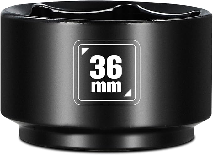 BLACKROBOT 36mm Low Profile Oil Filter Socket, 3/8" Drive 6-Point Oil Filter by BLACKROBOT