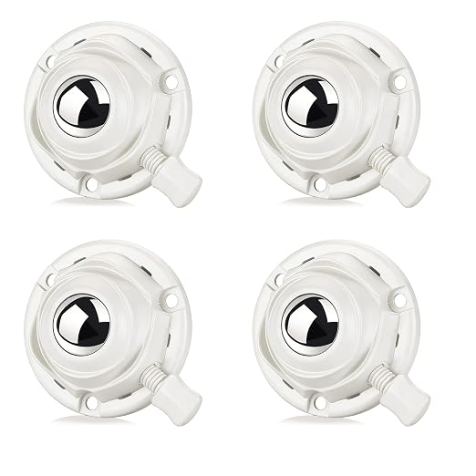 Self Adhesive Caster Wheels Low Profile Swivel Universal Steel Ball Rollers | by Luxinika