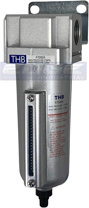 3/4" NPT Industrial Particulate Filter, Removes Water, Debris from Compressed by Unknown
