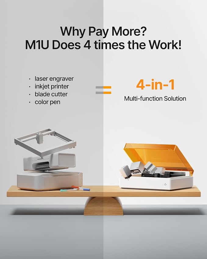 xTool M1 Ultra Laser Cutter and Engraver Machine, 4-in-1 Craft Machine - Image 2