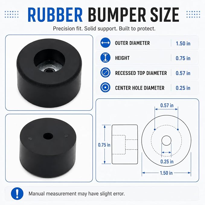 4 Pcs 192310GS Air Compressor Rubber Feet Anti Vibration Foot Pads | Compatible - Image 3