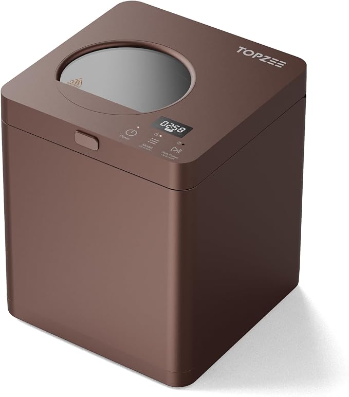 TOPZEE Electric Composter:3L Kitchen Compost Bin Countertop Indoor Odorless by TOPZEE