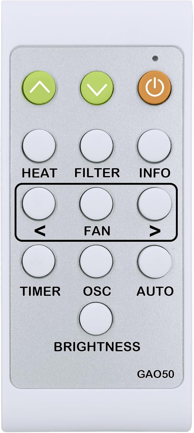 Replacement Remote Control for Shark AlR PURlFlER Heater Fan HC501 HC502 - Image 7