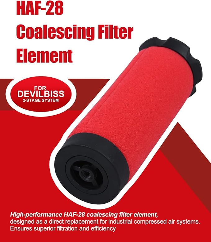 HAF-28 Compressed Air Coalescing Filter Element, OEM-Quality Replacement - Image 2