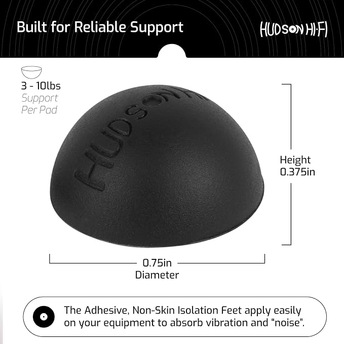 .75" Platinum Silicone Speaker Isolation Pads - Image 6