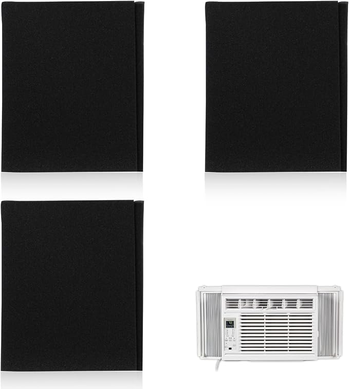 3 Pack Replacement Window Air Conditioner Foam Filter Pad Compatible by HAVANSIDY